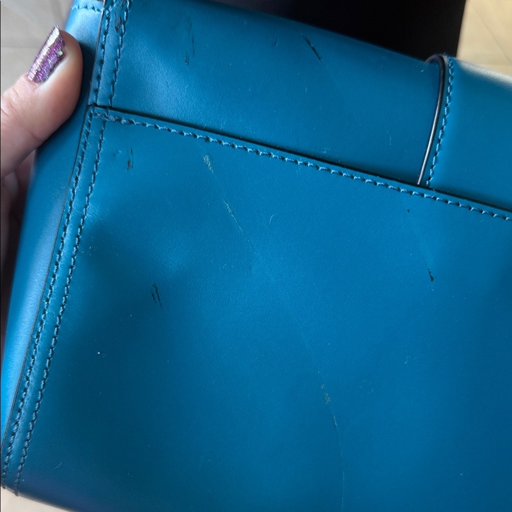 Etienne Aigner Teal Crossbody Bag - Picture 6 of 7